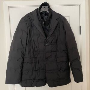 Men's Classic Black Puffer Coat